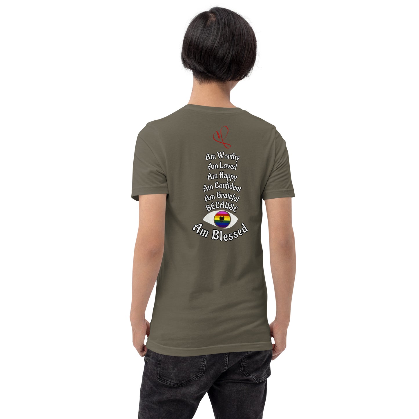 Eye Love Me- Rainbow Eyes Unisex t-shirt