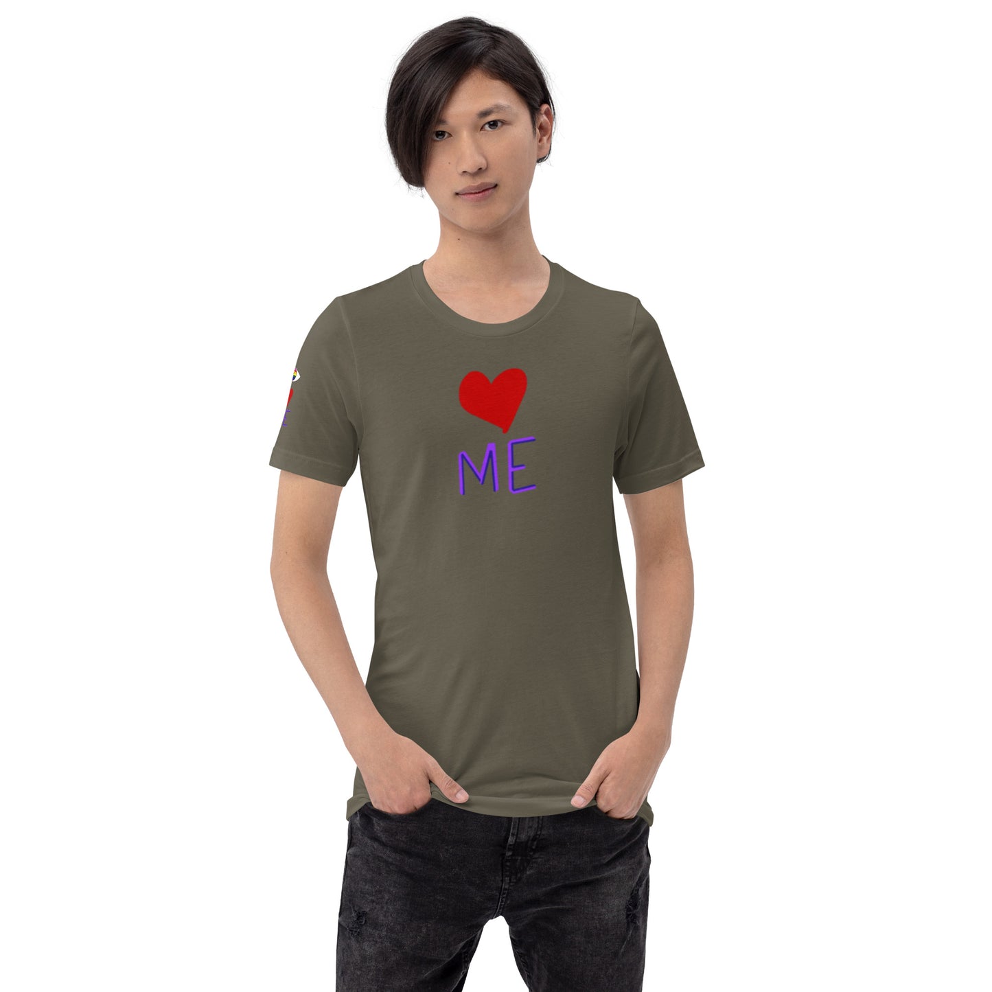 Eye Love Me- Rainbow Eyes Unisex t-shirt