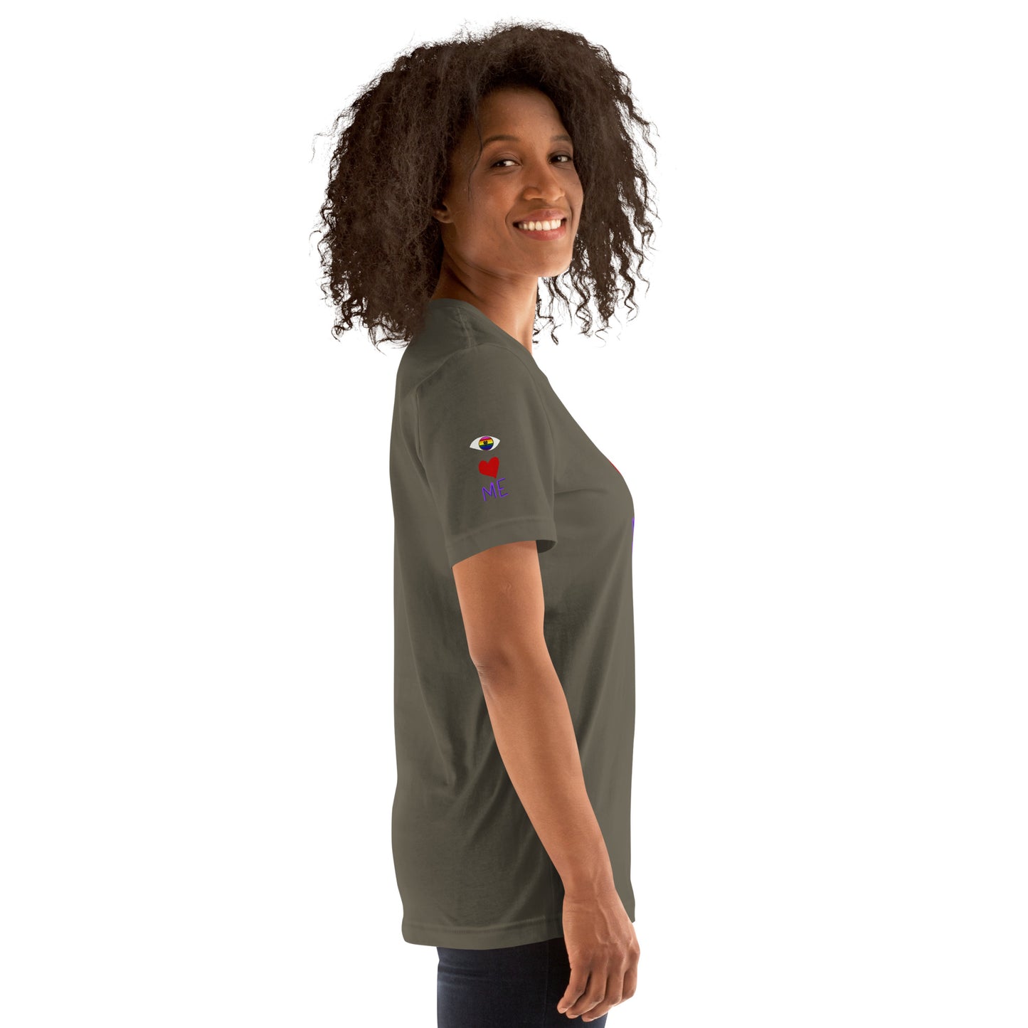 Eye Love Me- Rainbow Eyes Unisex t-shirt