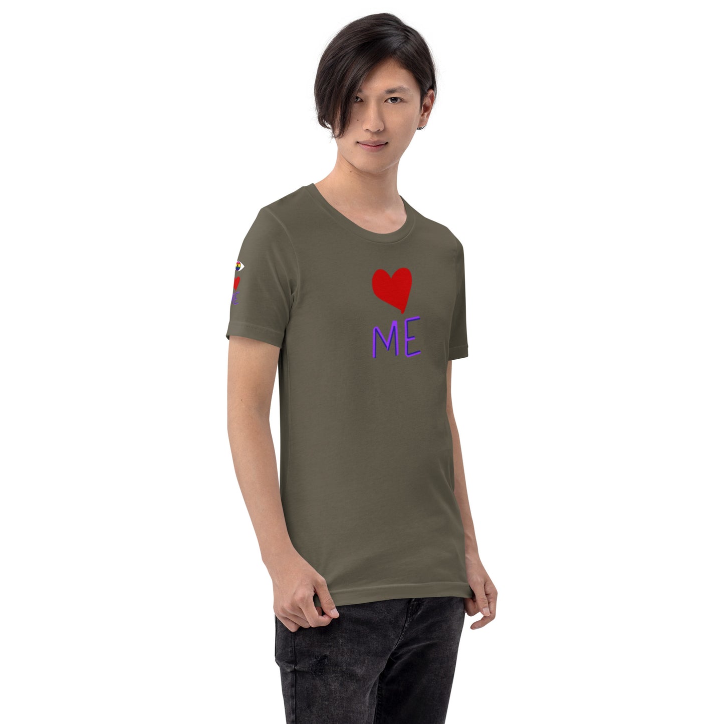 Eye Love Me- Rainbow Eyes Unisex t-shirt